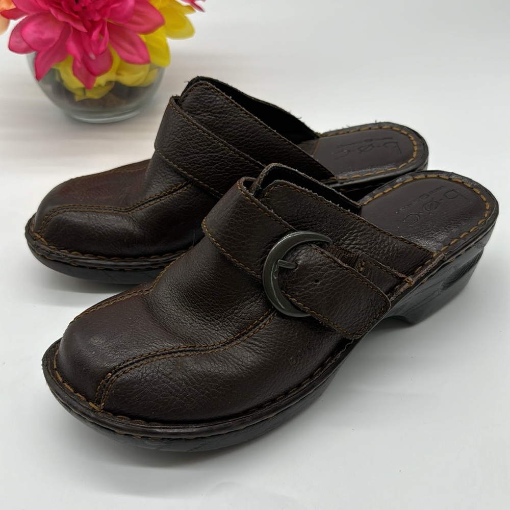 b.o.c. Chocolate Brown Slip On Mule Size 8 CM5910F